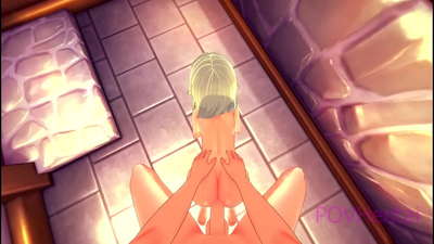 (Пастка) Ельфійська покоївка допомагає вам вмити обличчя.